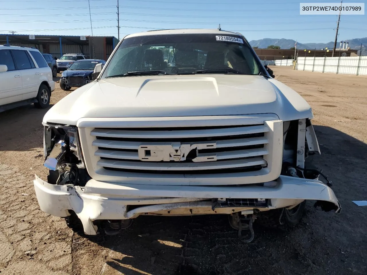 2013 GMC Sierra K1500 Slt VIN: 3GTP2WE74DG107989 Lot: 72180554