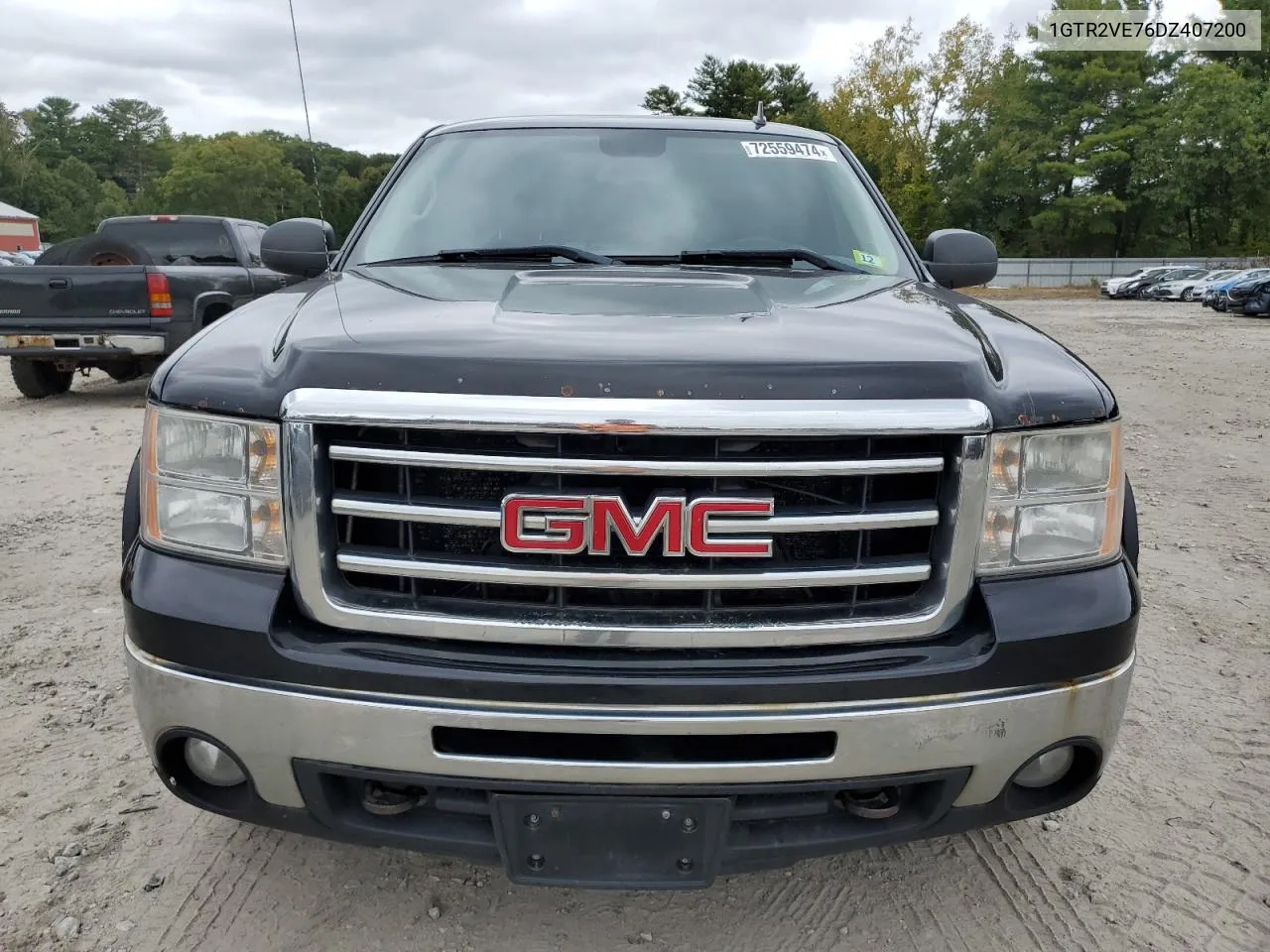 2013 GMC Sierra K1500 Sle VIN: 1GTR2VE76DZ407200 Lot: 72559474