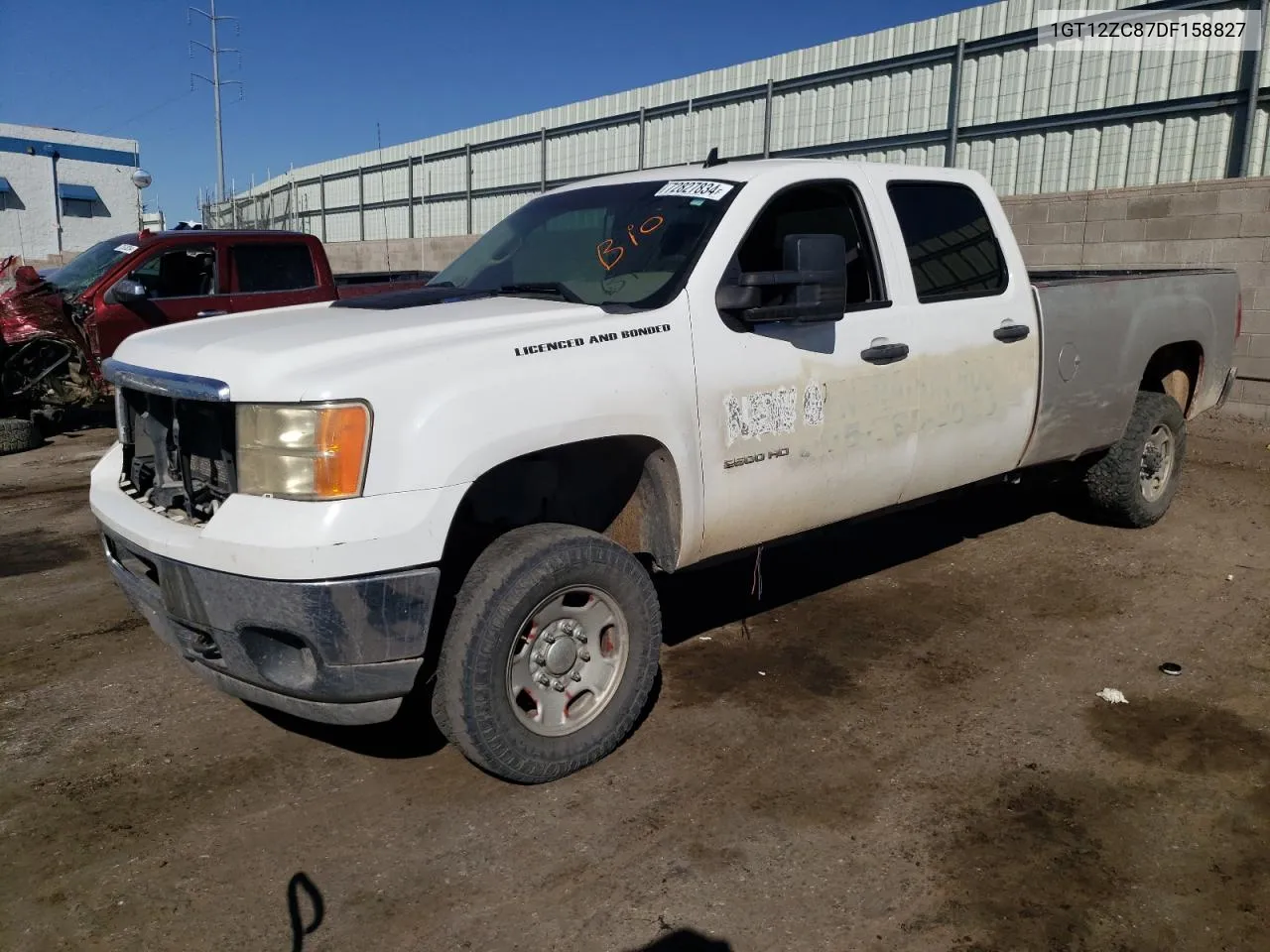 2013 GMC Sierra K2500 Heavy Duty VIN: 1GT12ZC87DF158827 Lot: 72827834