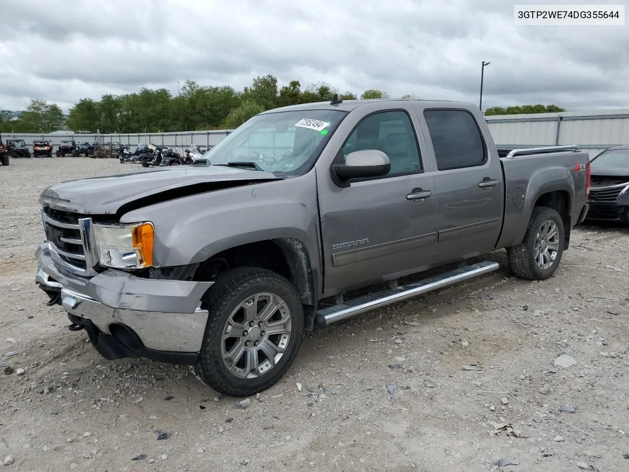 2013 GMC Sierra K1500 Slt VIN: 3GTP2WE74DG355644 Lot: 72952494