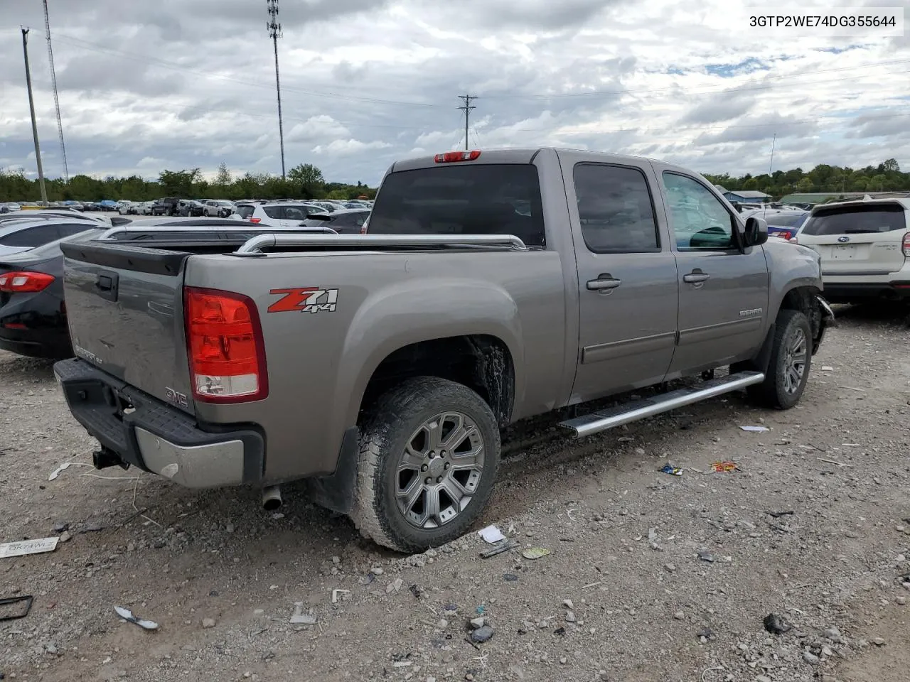 2013 GMC Sierra K1500 Slt VIN: 3GTP2WE74DG355644 Lot: 72952494