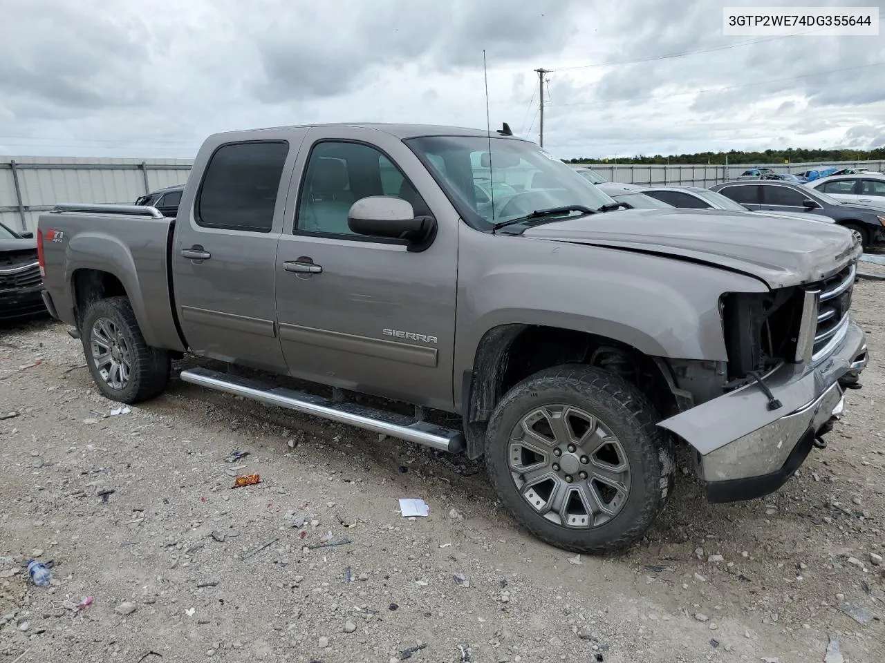 2013 GMC Sierra K1500 Slt VIN: 3GTP2WE74DG355644 Lot: 72952494