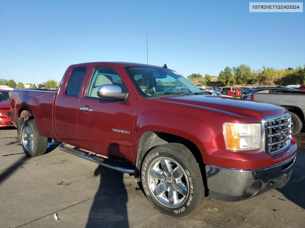 2013 GMC Sierra K1500 Sle VIN: 1GTR2VE71DZ403524 Lot: 73235684