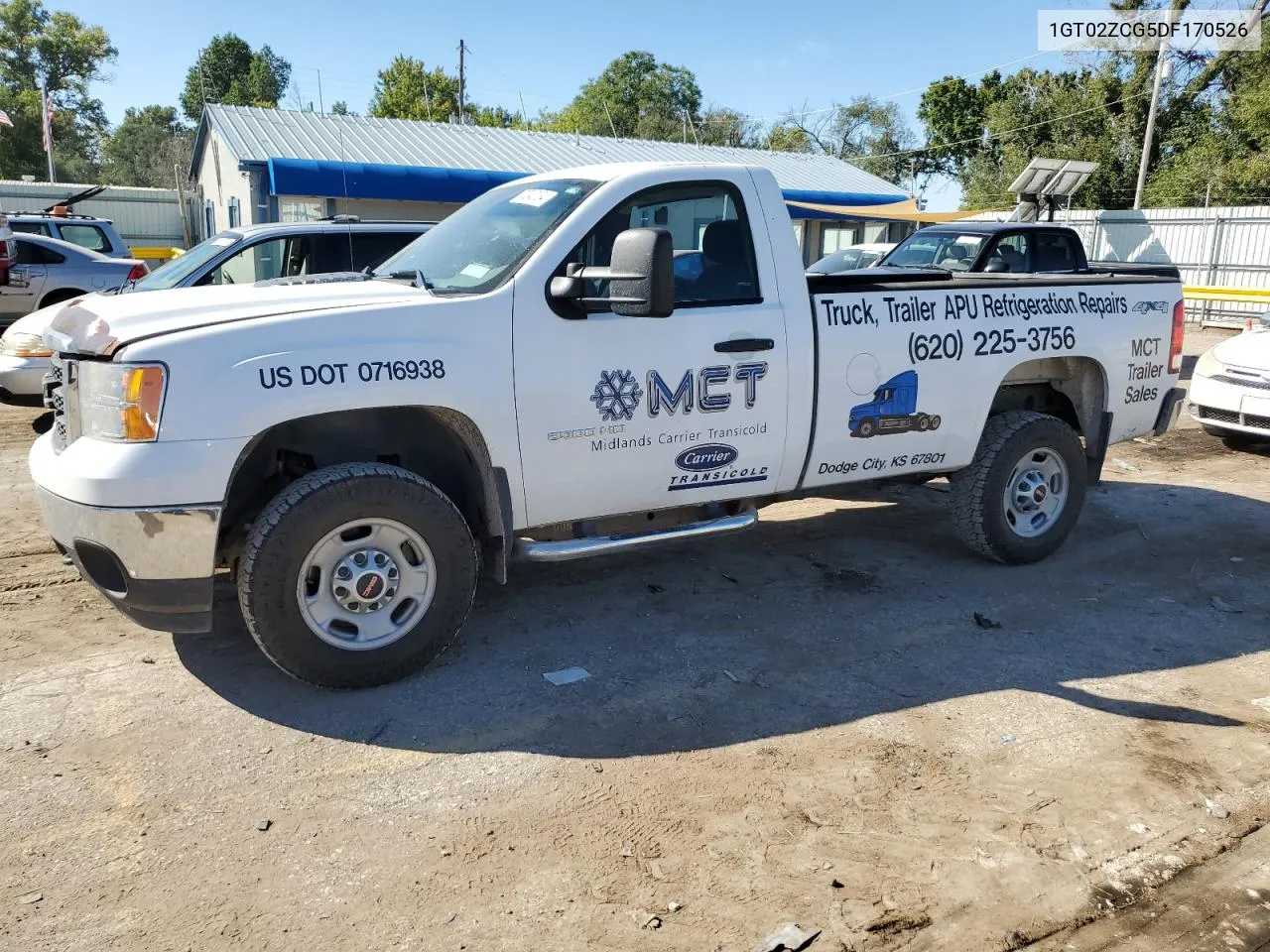 2013 GMC Sierra K2500 Heavy Duty VIN: 1GT02ZCG5DF170526 Lot: 73240134