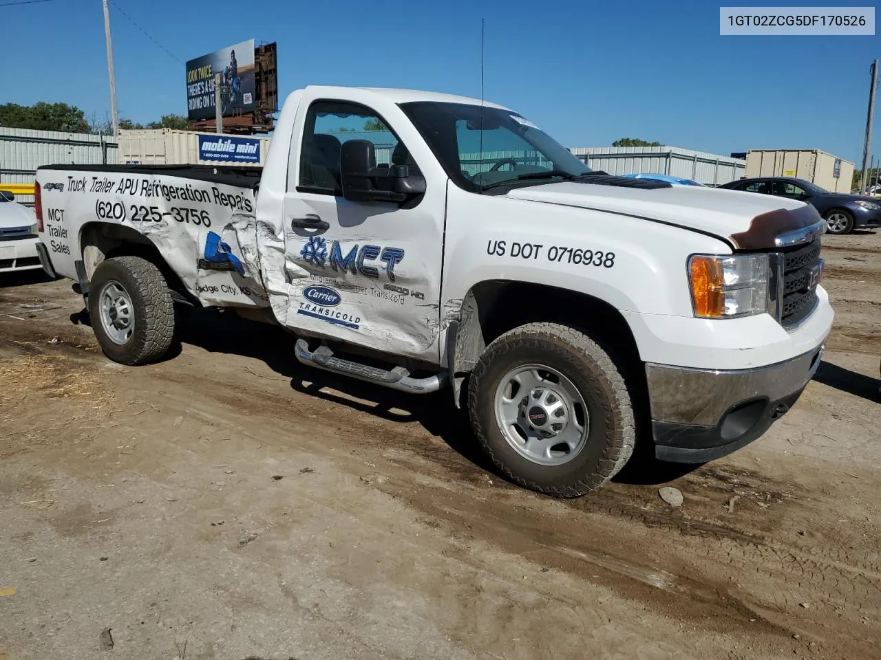 2013 GMC Sierra K2500 Heavy Duty VIN: 1GT02ZCG5DF170526 Lot: 73240134