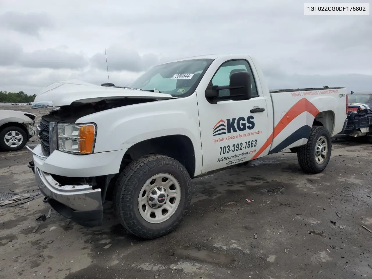 2013 GMC Sierra K2500 Heavy Duty VIN: 1GT02ZCG0DF176802 Lot: 73683844