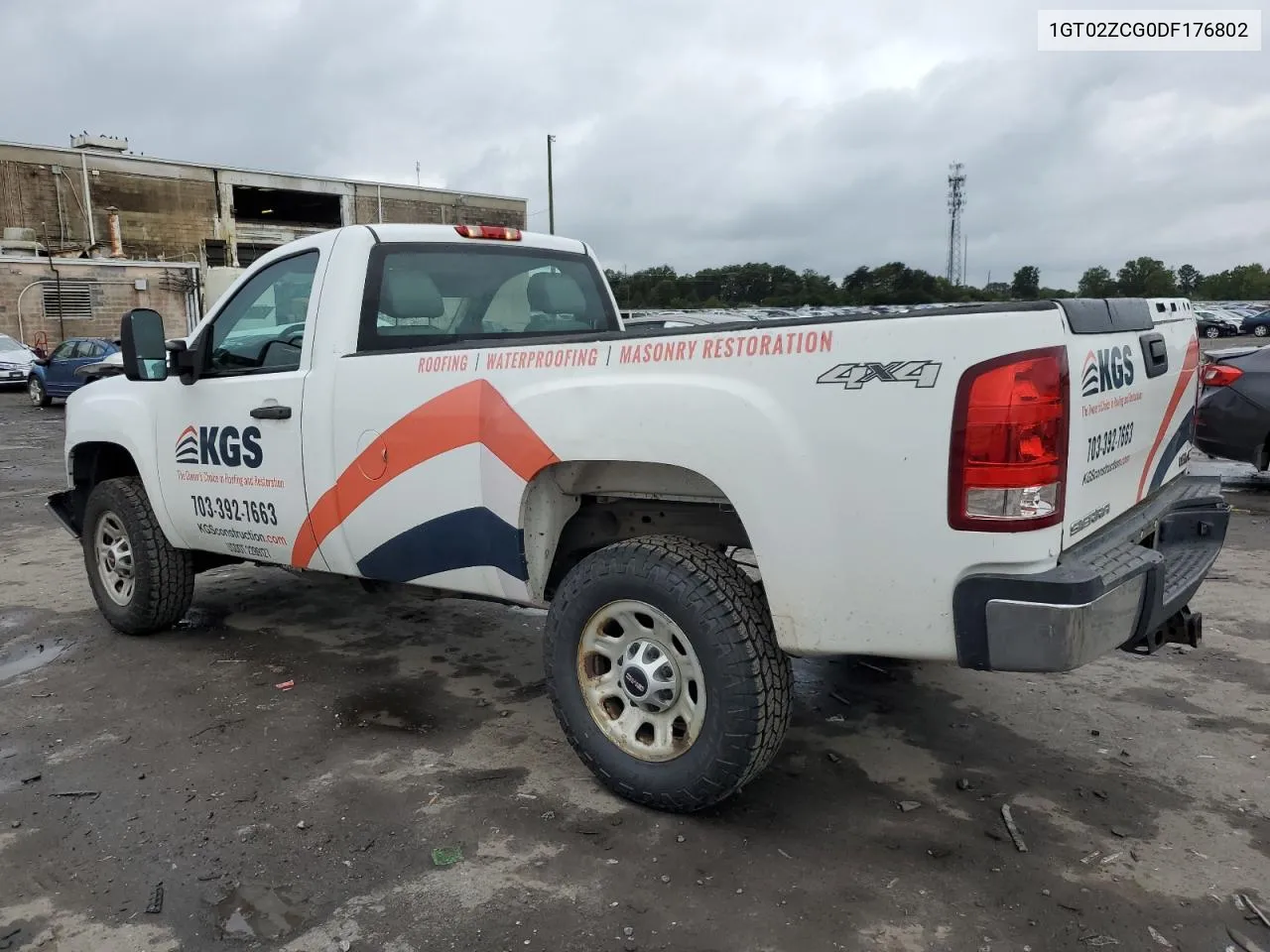 2013 GMC Sierra K2500 Heavy Duty VIN: 1GT02ZCG0DF176802 Lot: 73683844