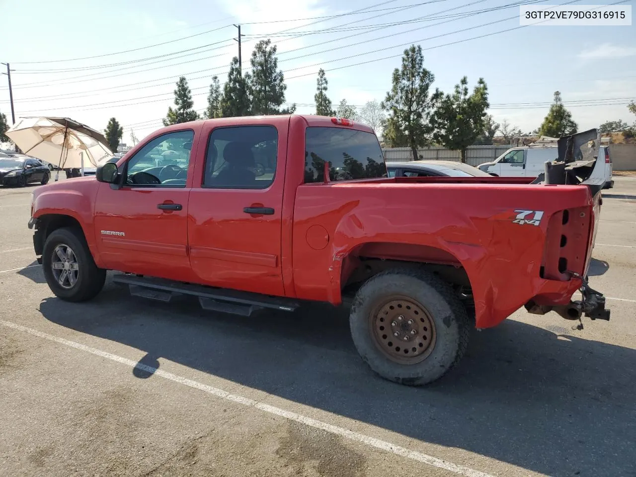 2013 GMC Sierra K1500 Sle VIN: 3GTP2VE79DG316915 Lot: 74687174