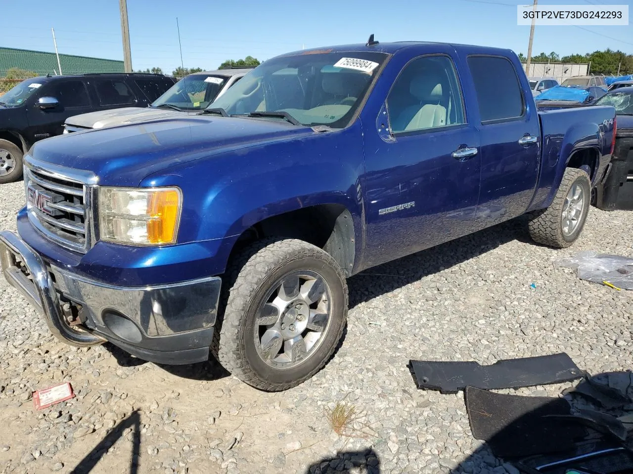 2013 GMC Sierra K1500 Sle VIN: 3GTP2VE73DG242293 Lot: 75099984