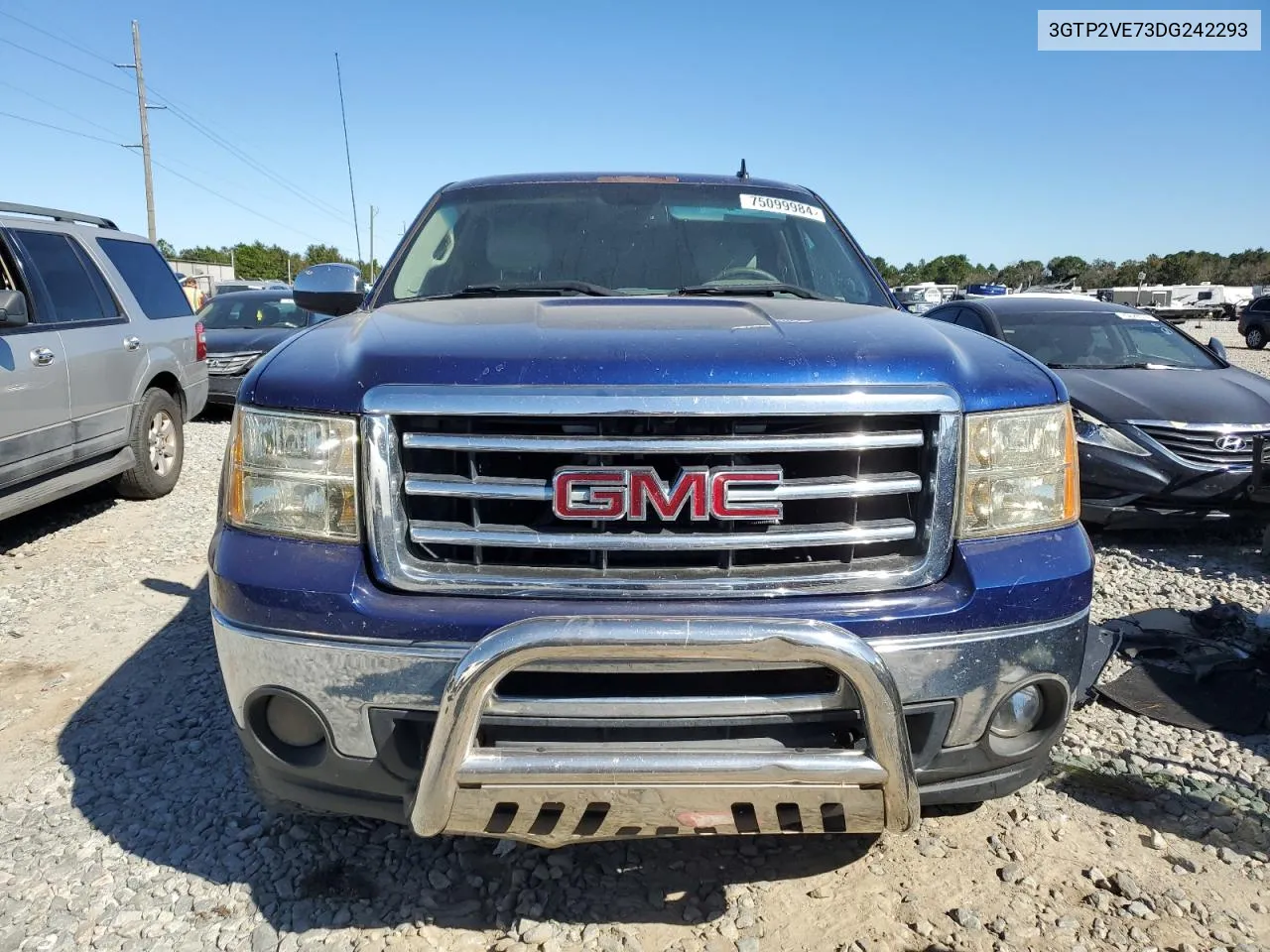 2013 GMC Sierra K1500 Sle VIN: 3GTP2VE73DG242293 Lot: 75099984