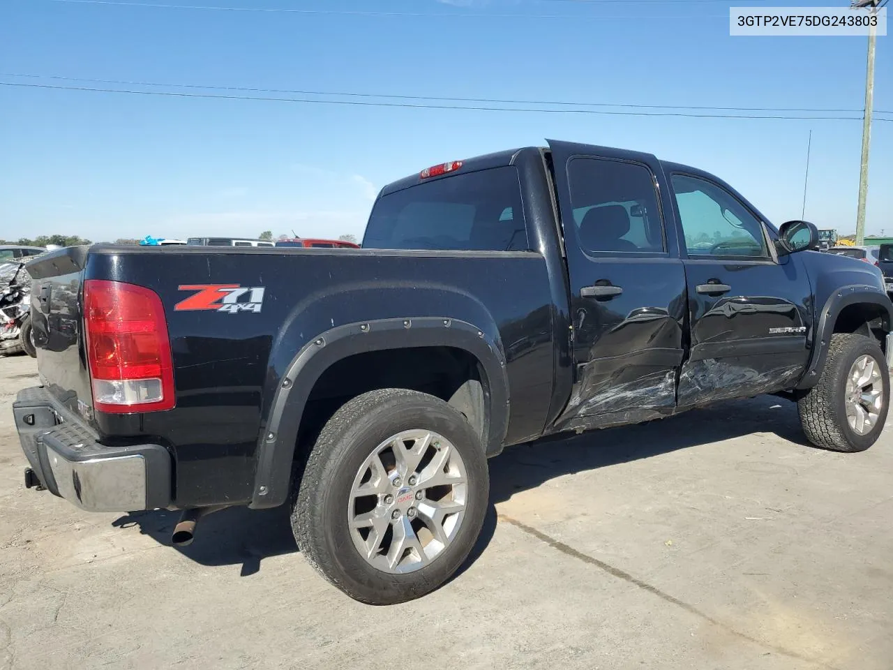 2013 GMC Sierra K1500 Sle VIN: 3GTP2VE75DG243803 Lot: 76074924