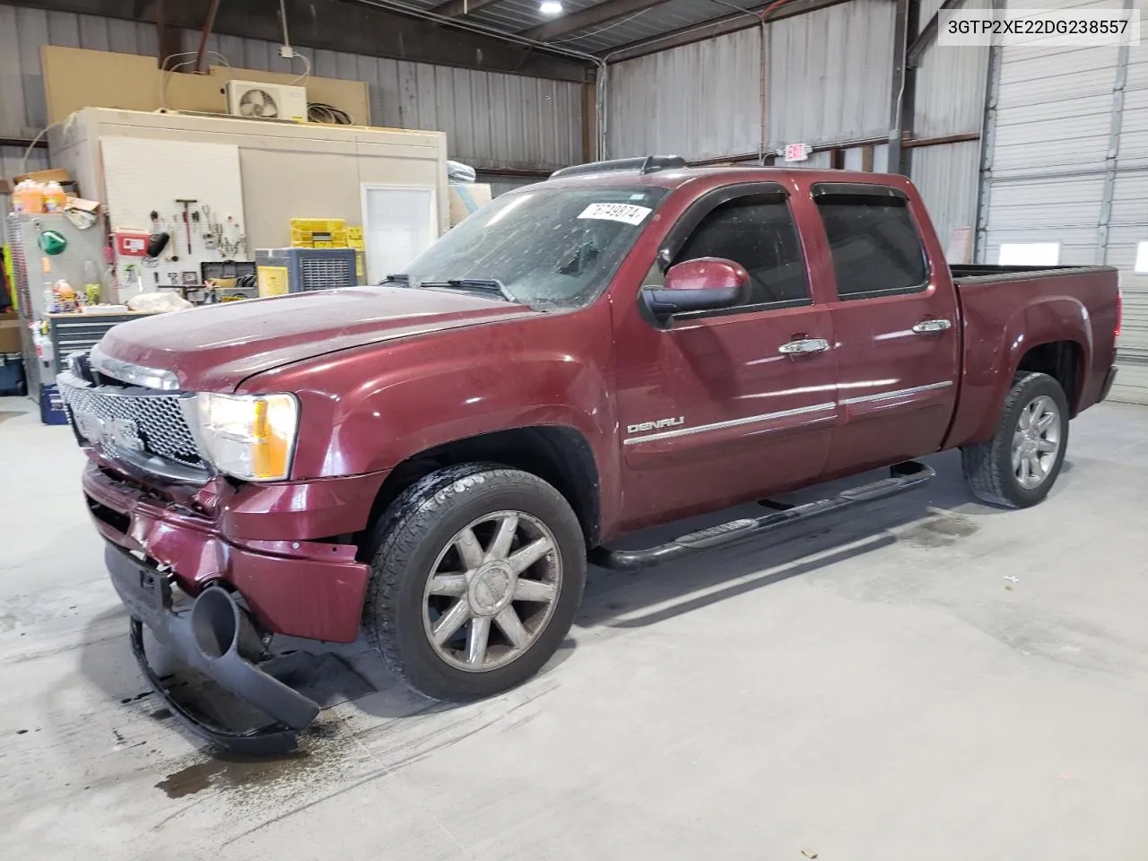 2013 GMC Sierra K1500 Denali VIN: 3GTP2XE22DG238557 Lot: 76749874