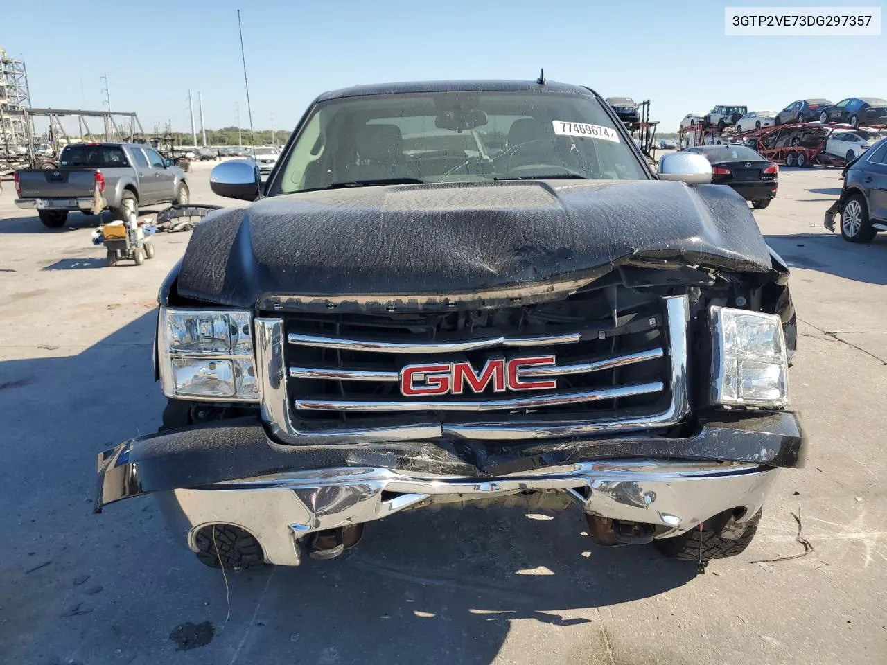 2013 GMC Sierra K1500 Sle VIN: 3GTP2VE73DG297357 Lot: 77469674