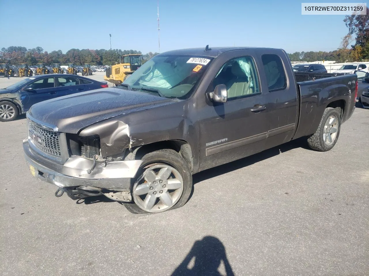 2013 GMC Sierra K1500 Slt VIN: 1GTR2WE70DZ311259 Lot: 78127624