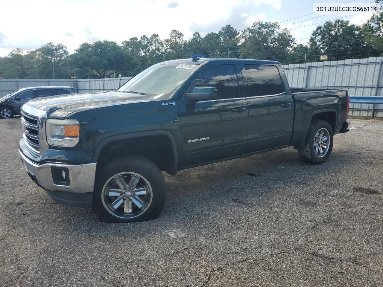 2014 GMC Sierra K1500 Sle VIN: 3GTU2UEC3EG566114 Lot: 55211194