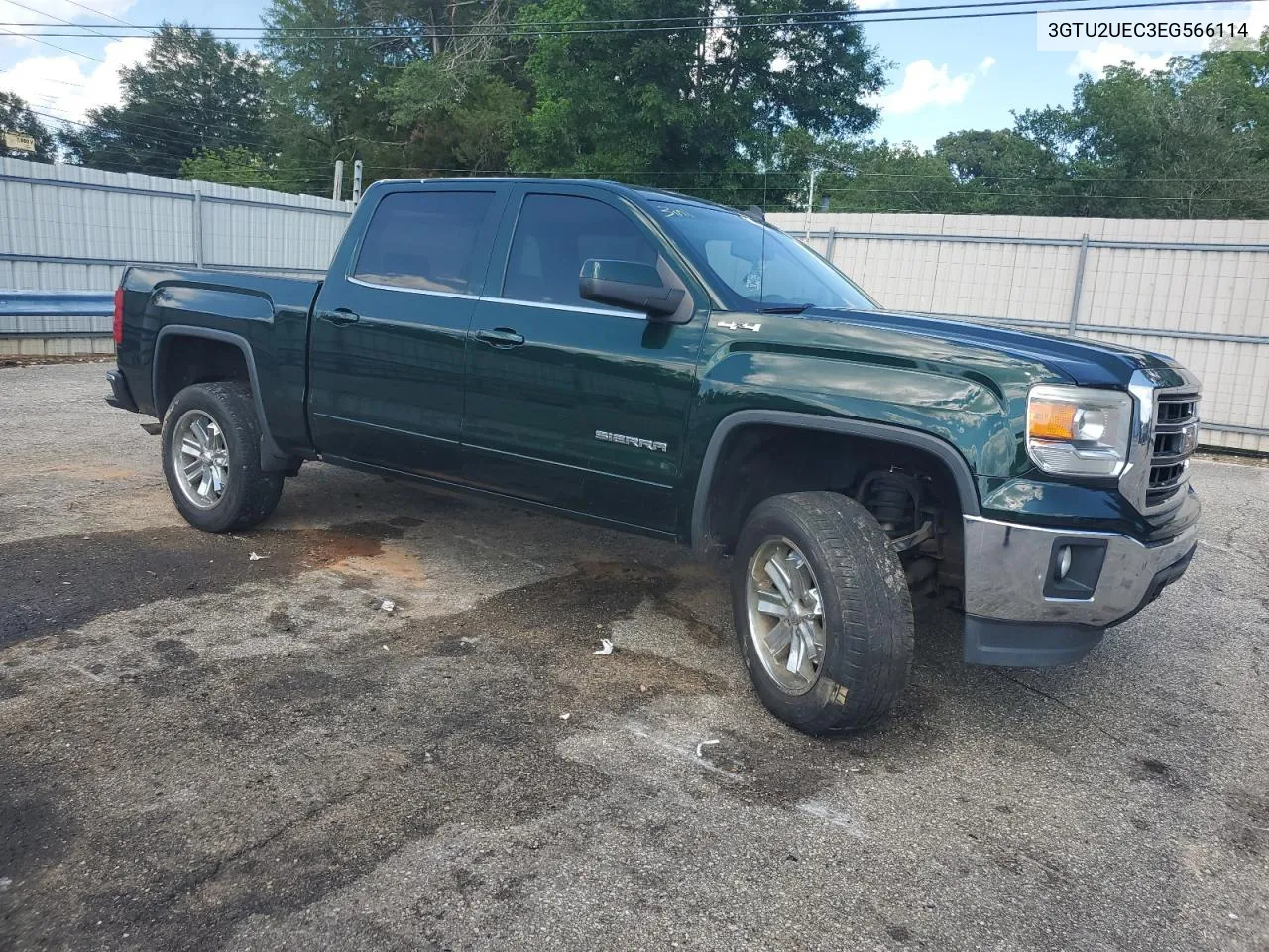 2014 GMC Sierra K1500 Sle VIN: 3GTU2UEC3EG566114 Lot: 55211194