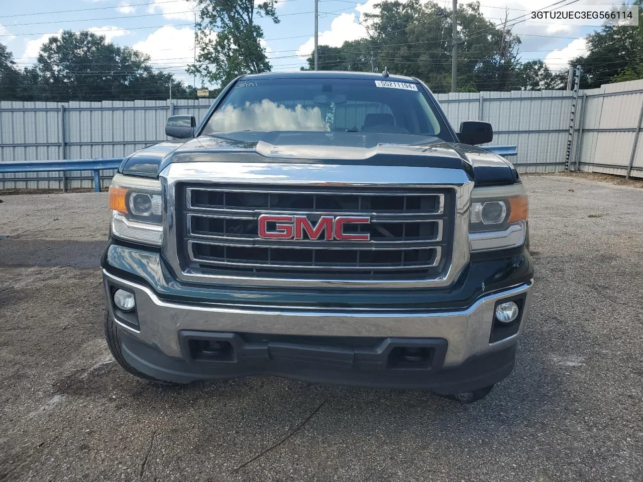 2014 GMC Sierra K1500 Sle VIN: 3GTU2UEC3EG566114 Lot: 55211194