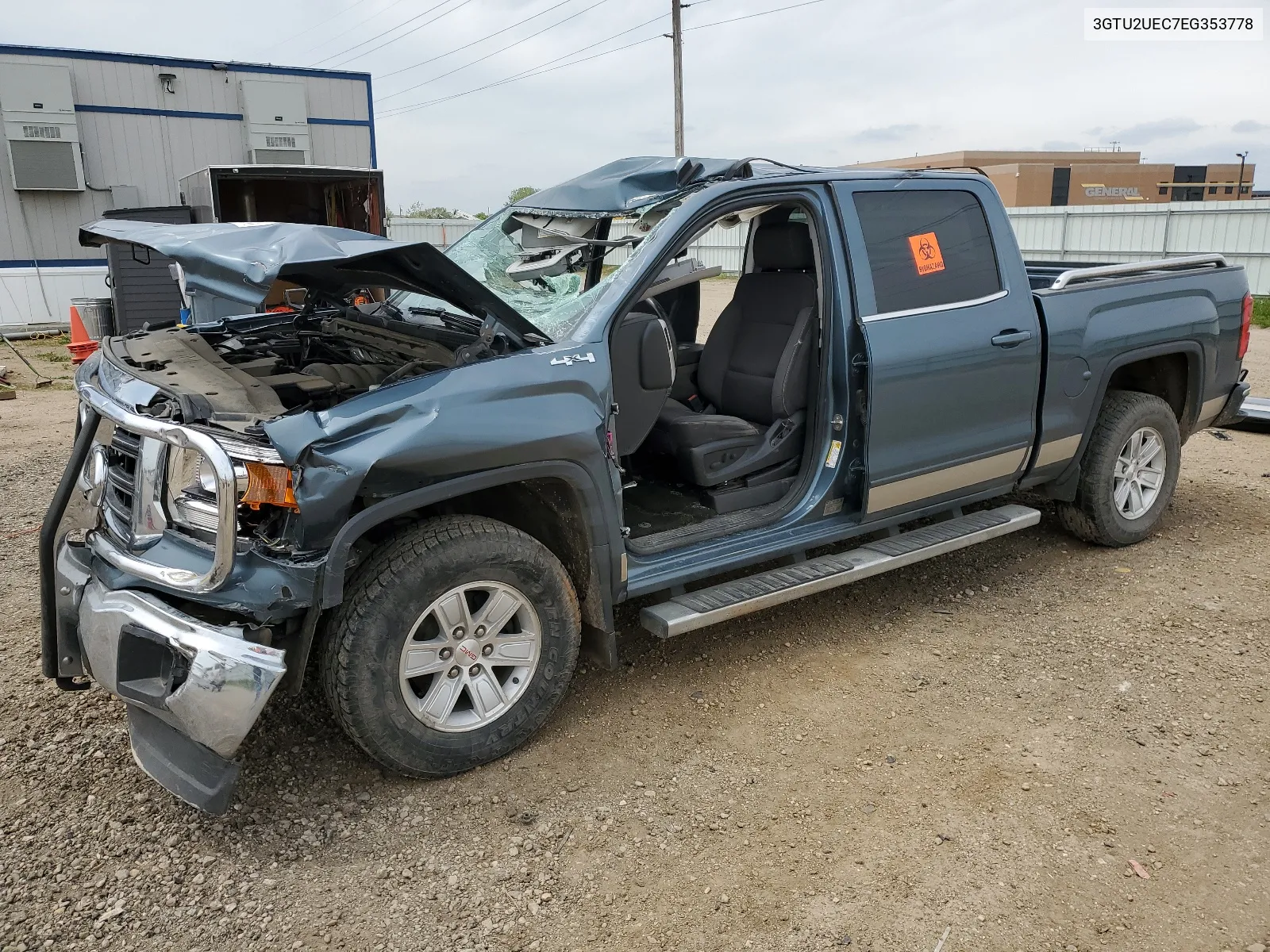 2014 GMC Sierra K1500 Sle VIN: 3GTU2UEC7EG353778 Lot: 55537024