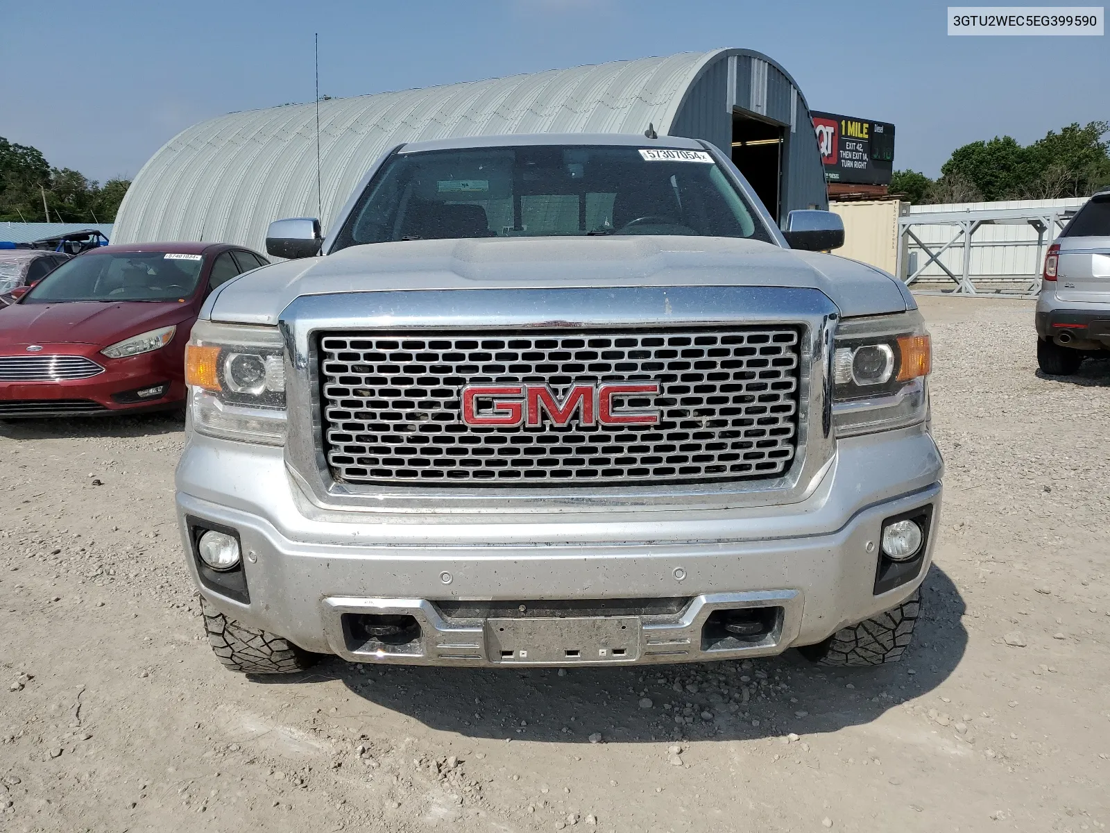 2014 GMC Sierra K1500 Denali VIN: 3GTU2WEC5EG399590 Lot: 57307054