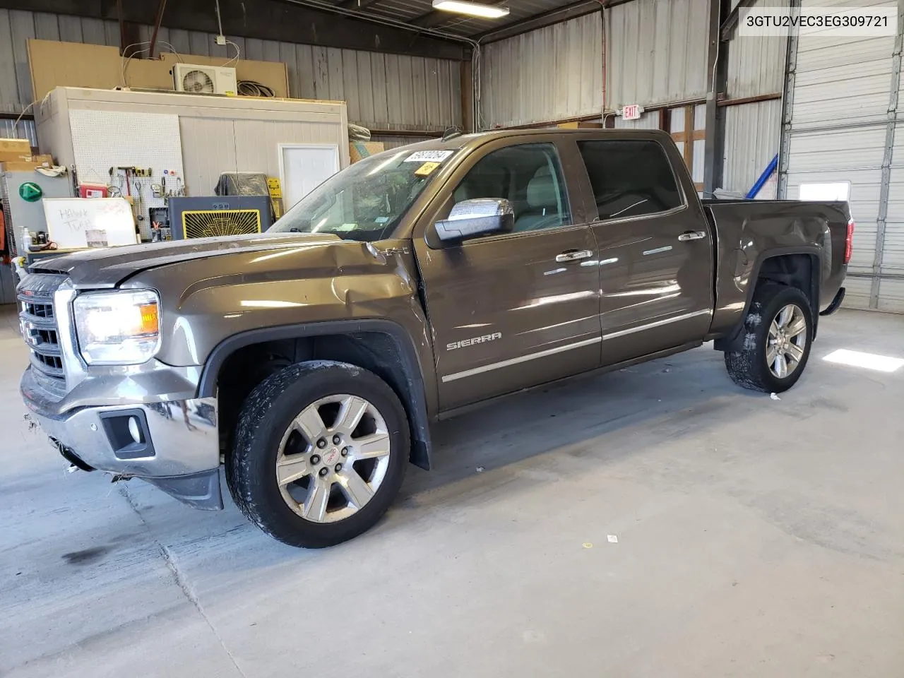 2014 GMC Sierra K1500 Slt VIN: 3GTU2VEC3EG309721 Lot: 59870264