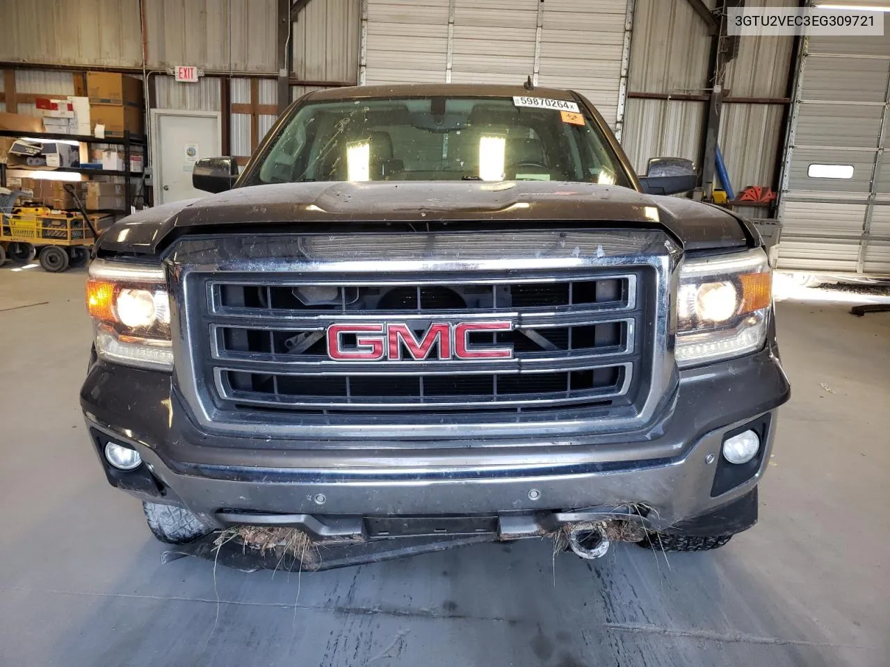 2014 GMC Sierra K1500 Slt VIN: 3GTU2VEC3EG309721 Lot: 59870264