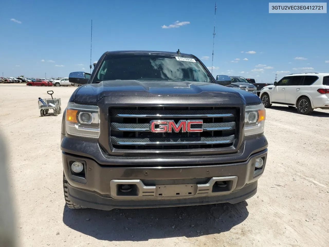 2014 GMC Sierra K1500 Slt VIN: 3GTU2VEC3EG412721 Lot: 61519954