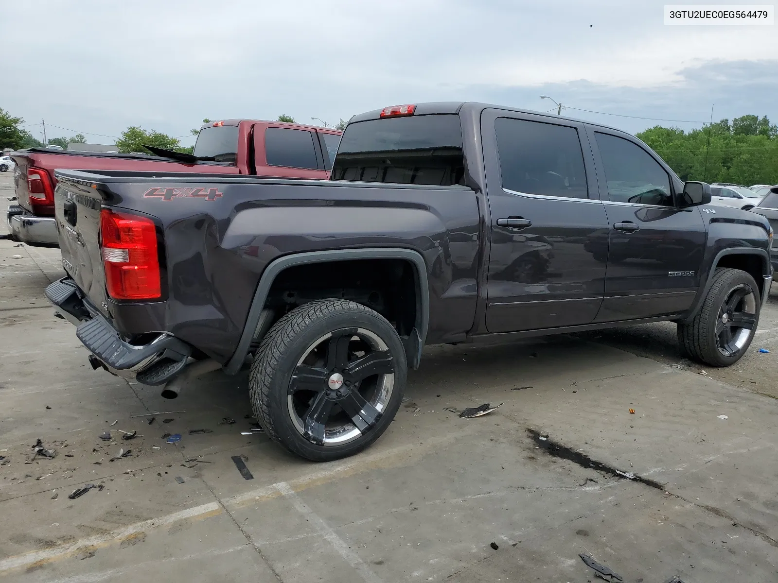 2014 GMC Sierra K1500 Sle VIN: 3GTU2UEC0EG564479 Lot: 63503594