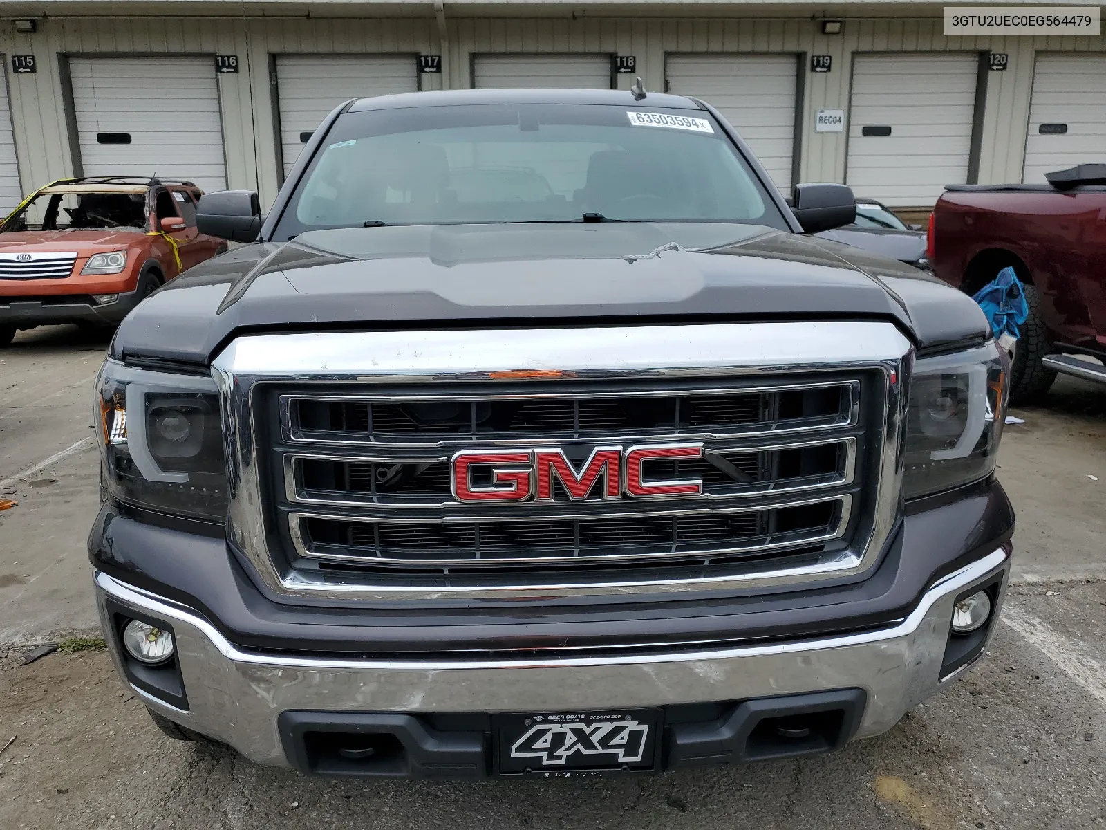 2014 GMC Sierra K1500 Sle VIN: 3GTU2UEC0EG564479 Lot: 63503594