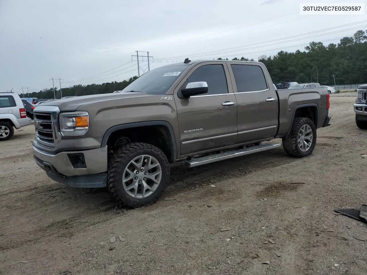 2014 GMC Sierra K1500 Slt VIN: 3GTU2VEC7EG529587 Lot: 64025374