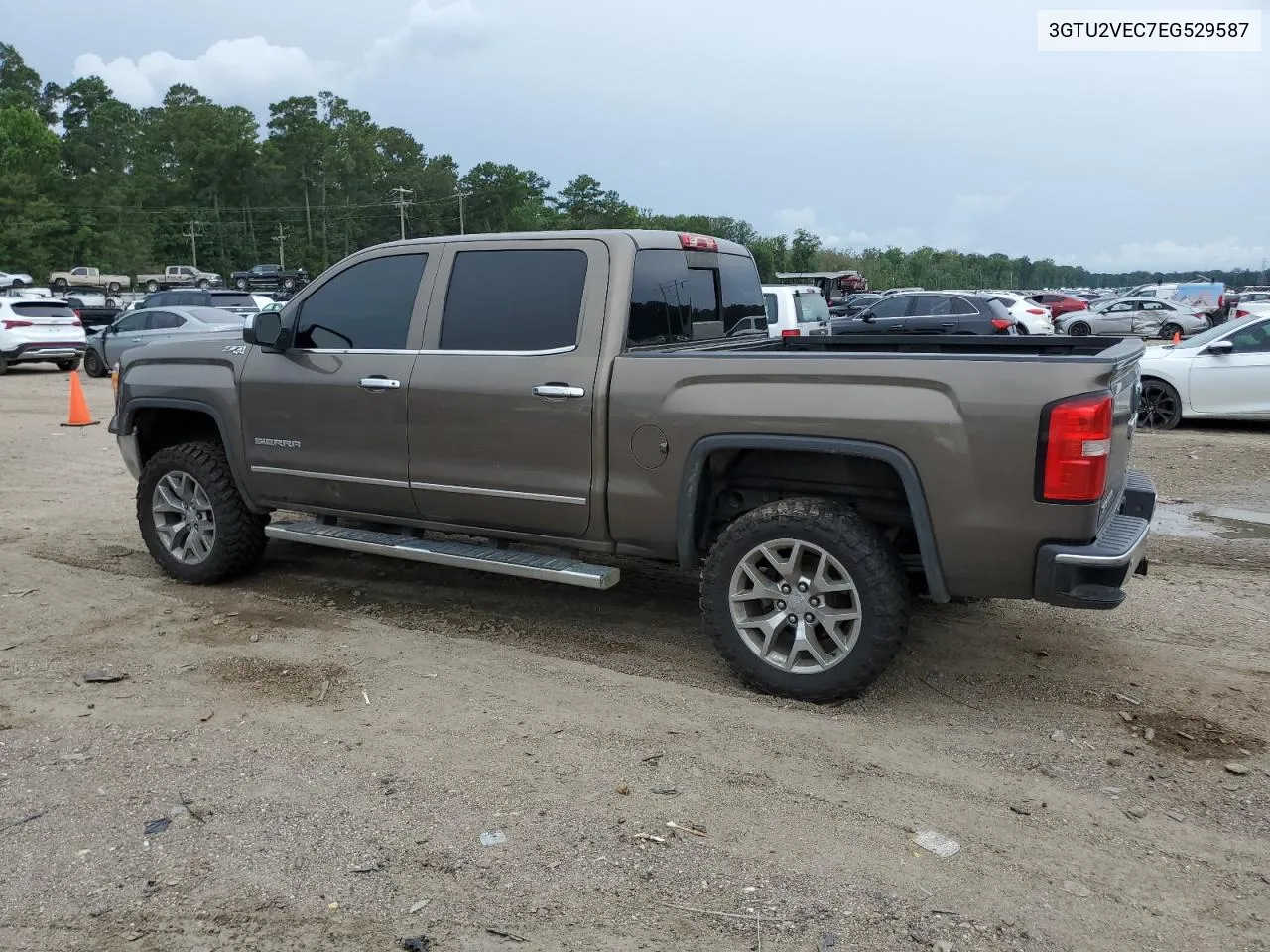 2014 GMC Sierra K1500 Slt VIN: 3GTU2VEC7EG529587 Lot: 64025374