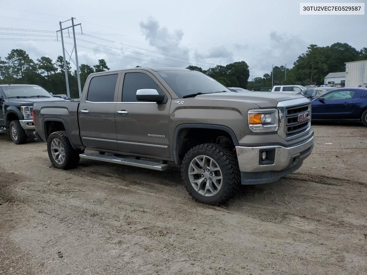 2014 GMC Sierra K1500 Slt VIN: 3GTU2VEC7EG529587 Lot: 64025374