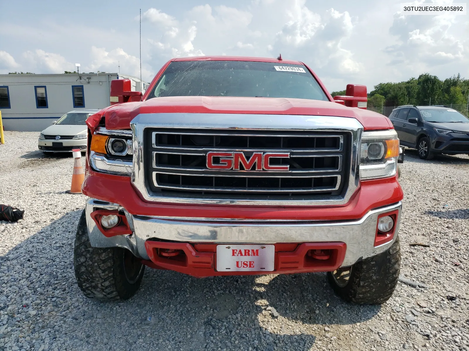 2014 GMC Sierra K1500 Sle VIN: 3GTU2UEC3EG405892 Lot: 64229034