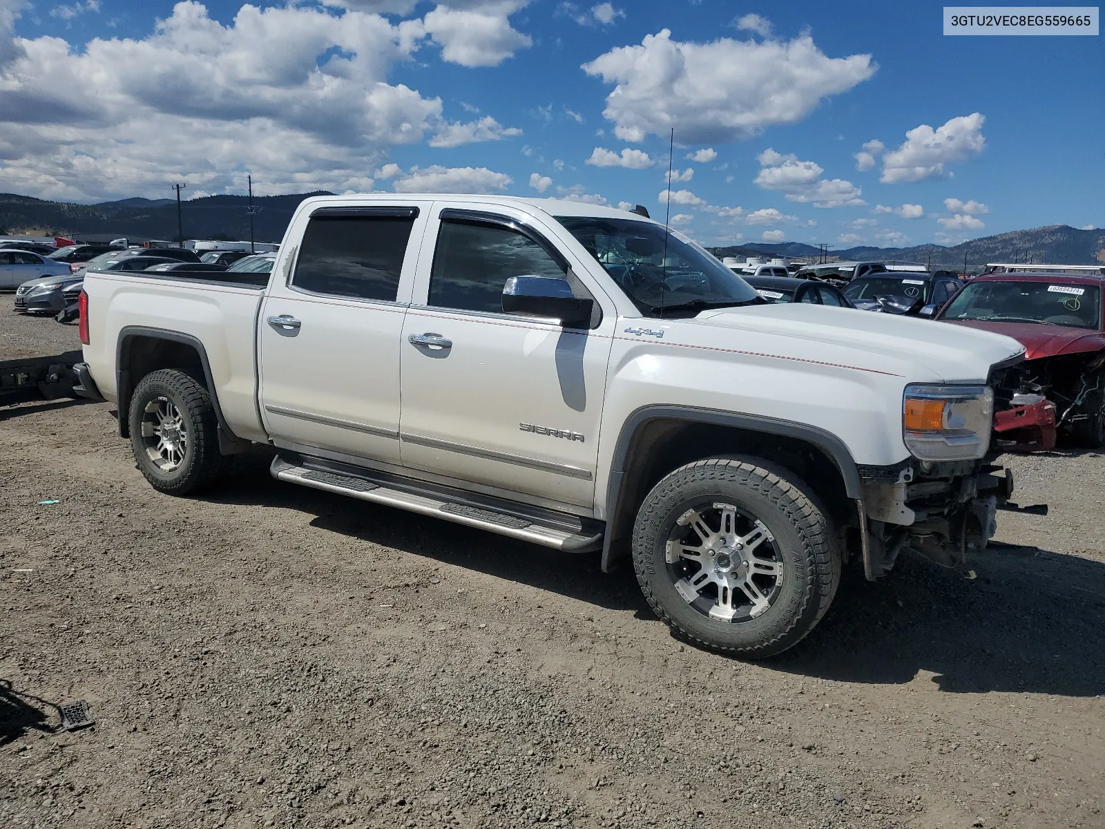 2014 GMC Sierra K1500 Slt VIN: 3GTU2VEC8EG559665 Lot: 65164294