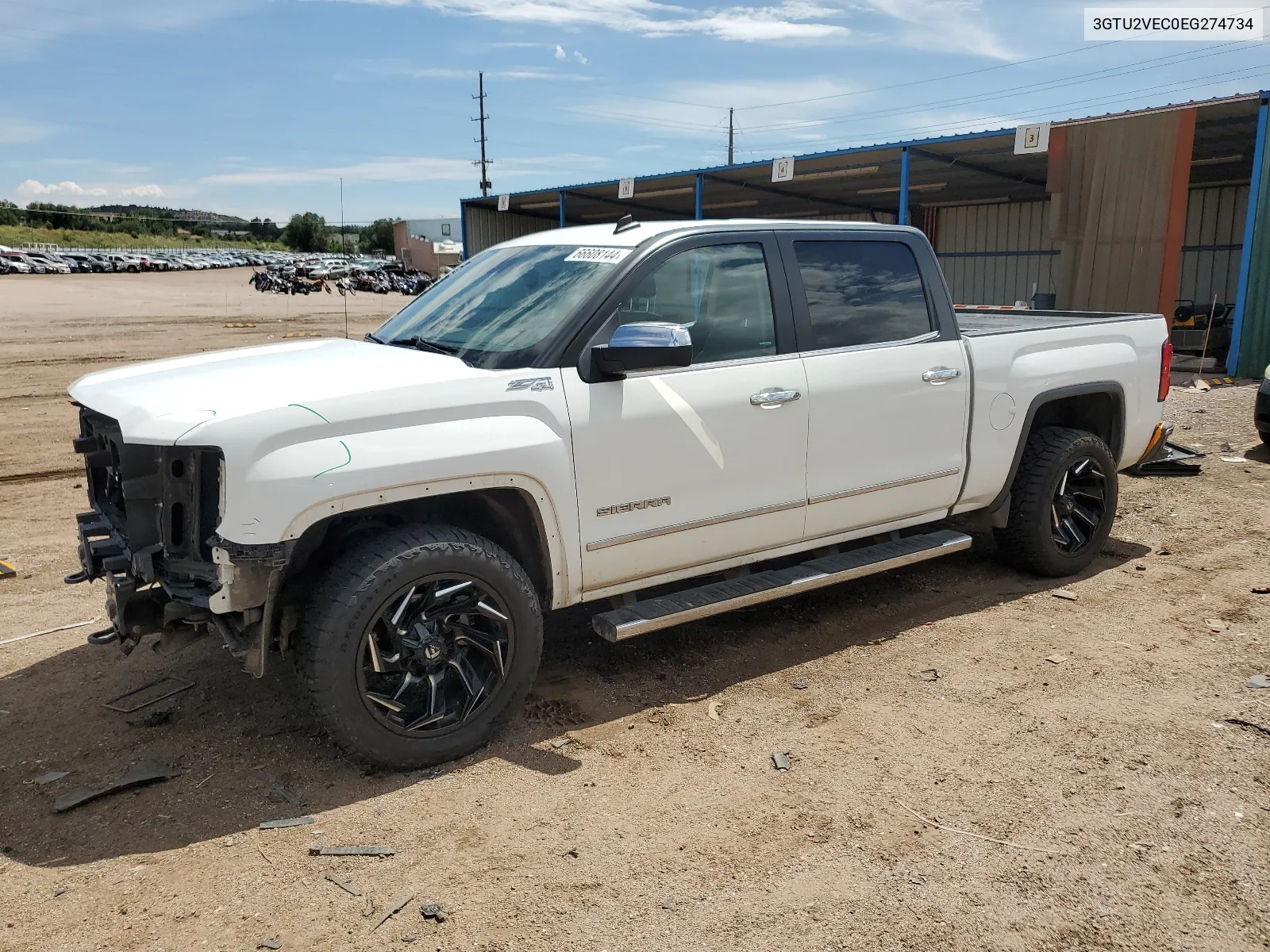 2014 GMC Sierra K1500 Slt VIN: 3GTU2VEC0EG274734 Lot: 66608144