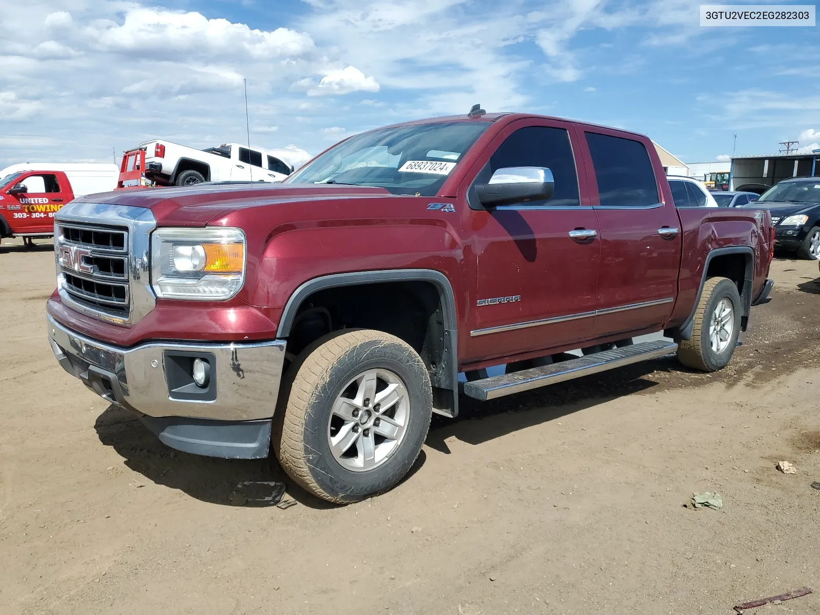 2014 GMC Sierra K1500 Slt VIN: 3GTU2VEC2EG282303 Lot: 68937024