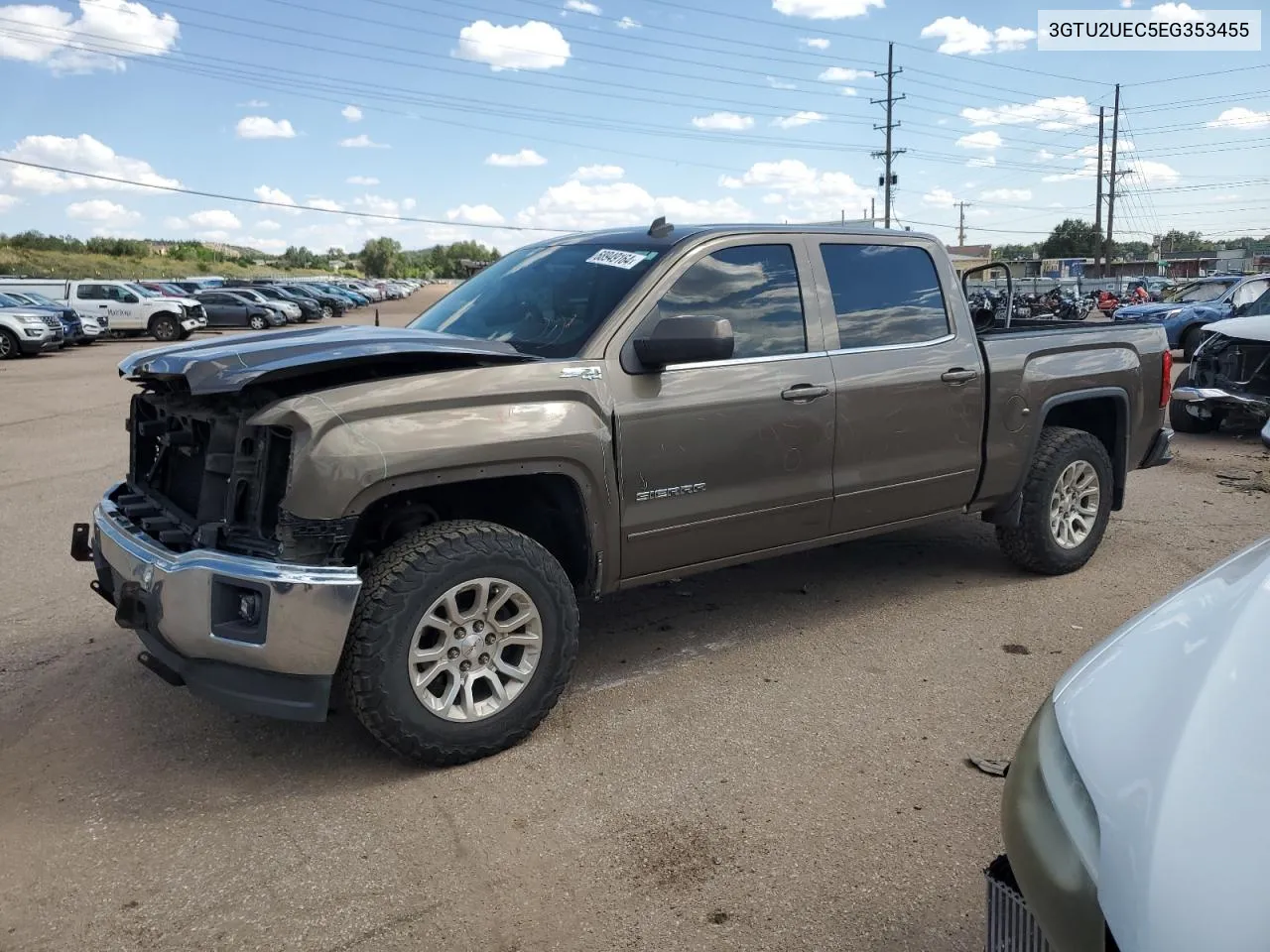 2014 GMC Sierra K1500 Sle VIN: 3GTU2UEC5EG353455 Lot: 68949164