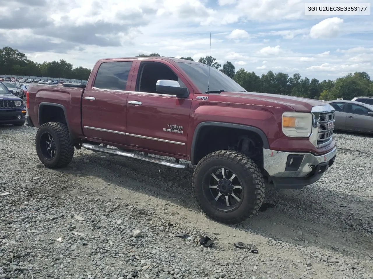 2014 GMC Sierra K1500 Sle VIN: 3GTU2UEC3EG353177 Lot: 69708264