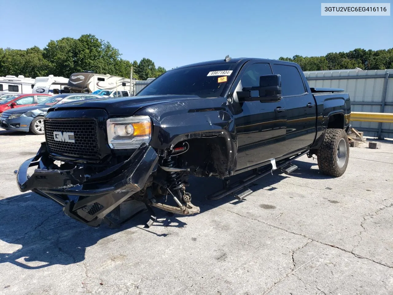 2014 GMC Sierra K1500 Slt VIN: 3GTU2VEC6EG416116 Lot: 69871934