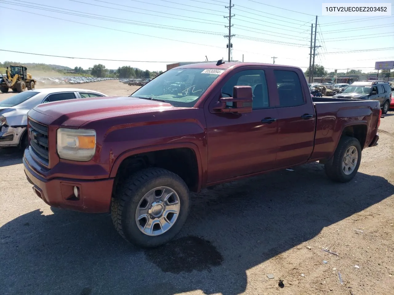 2014 GMC Sierra K1500 Sle VIN: 1GTV2UEC0EZ203452 Lot: 70530894