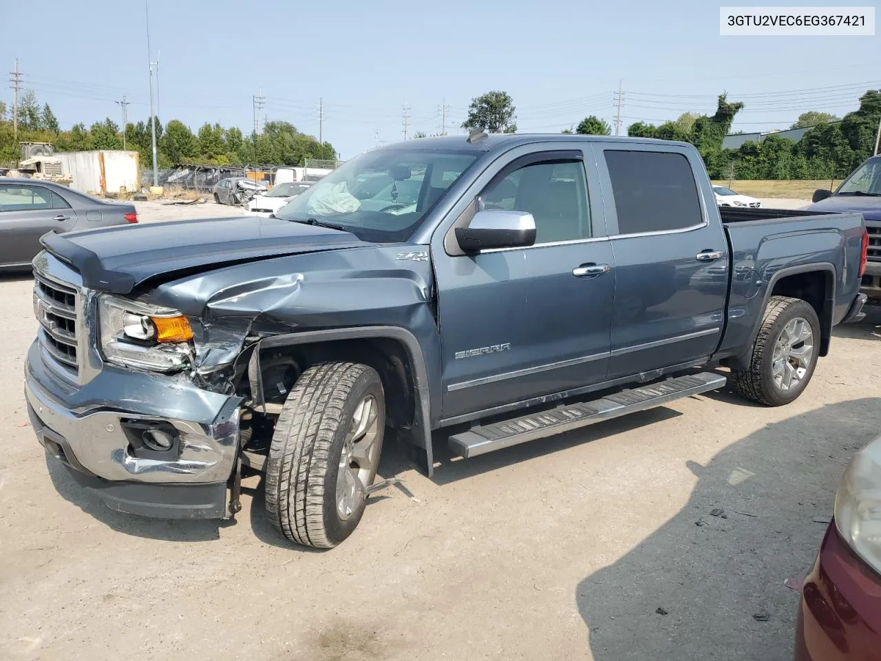 2014 GMC Sierra K1500 Slt VIN: 3GTU2VEC6EG367421 Lot: 70842194