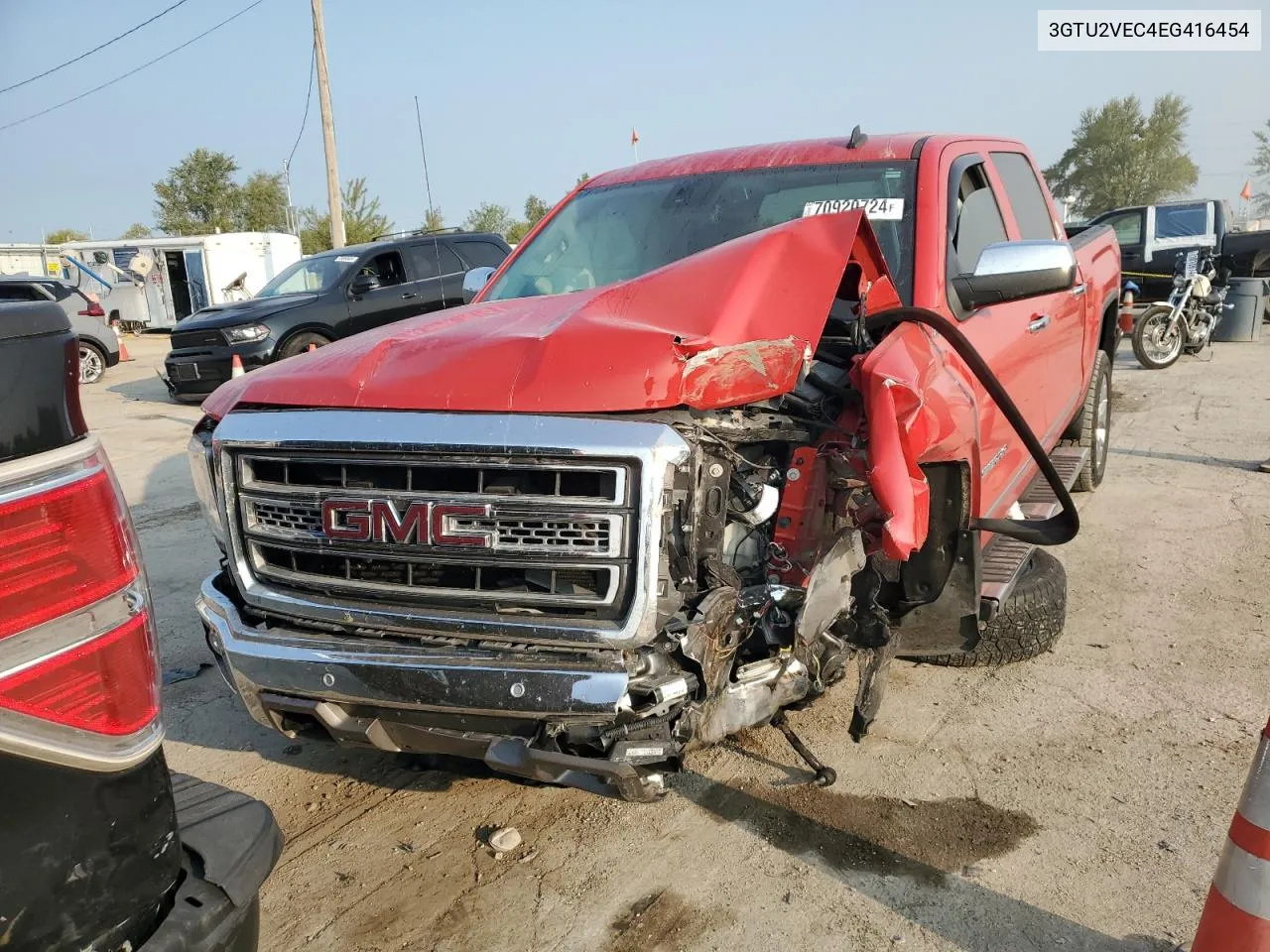 2014 GMC Sierra K1500 Slt VIN: 3GTU2VEC4EG416454 Lot: 70920724