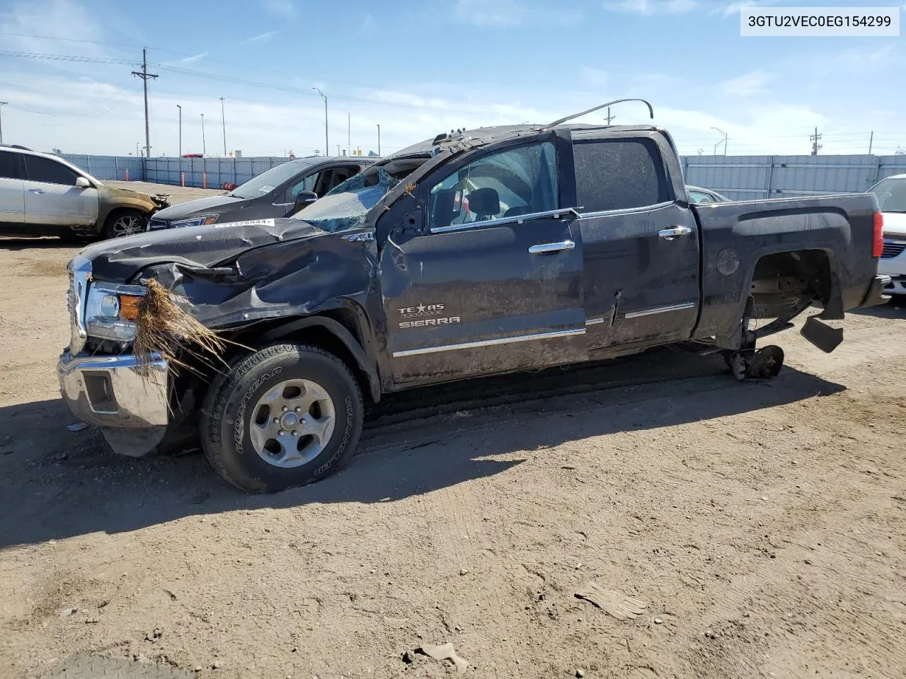 2014 GMC Sierra K1500 Slt VIN: 3GTU2VEC0EG154299 Lot: 71428844