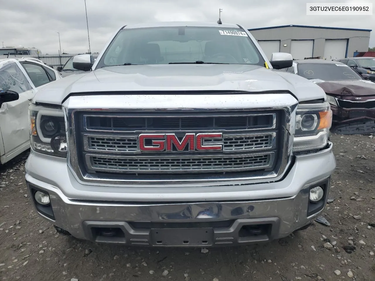 2014 GMC Sierra K1500 Slt VIN: 3GTU2VEC6EG190952 Lot: 71490974