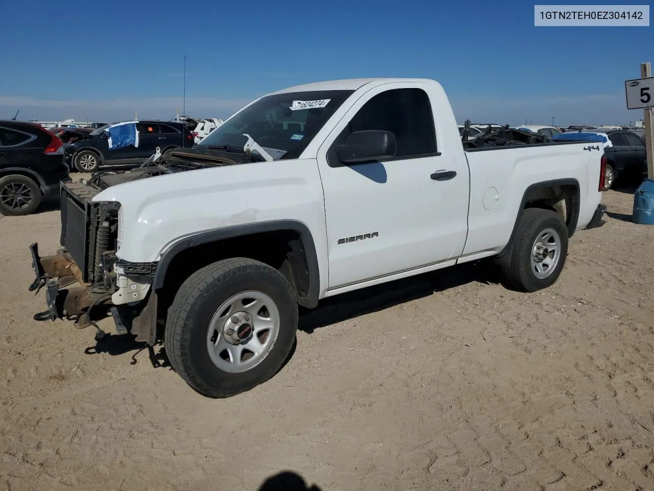 2014 GMC Sierra K1500 VIN: 1GTN2TEH0EZ304142 Lot: 71624274