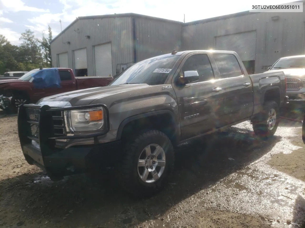 2014 GMC Sierra K1500 Slt VIN: 3GTU2VEC6EG351011 Lot: 72315784