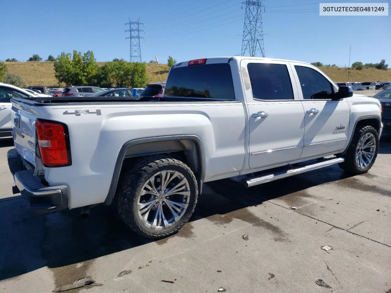 2014 GMC Sierra K1500 VIN: 3GTU2TEC3EG481249 Lot: 73047384