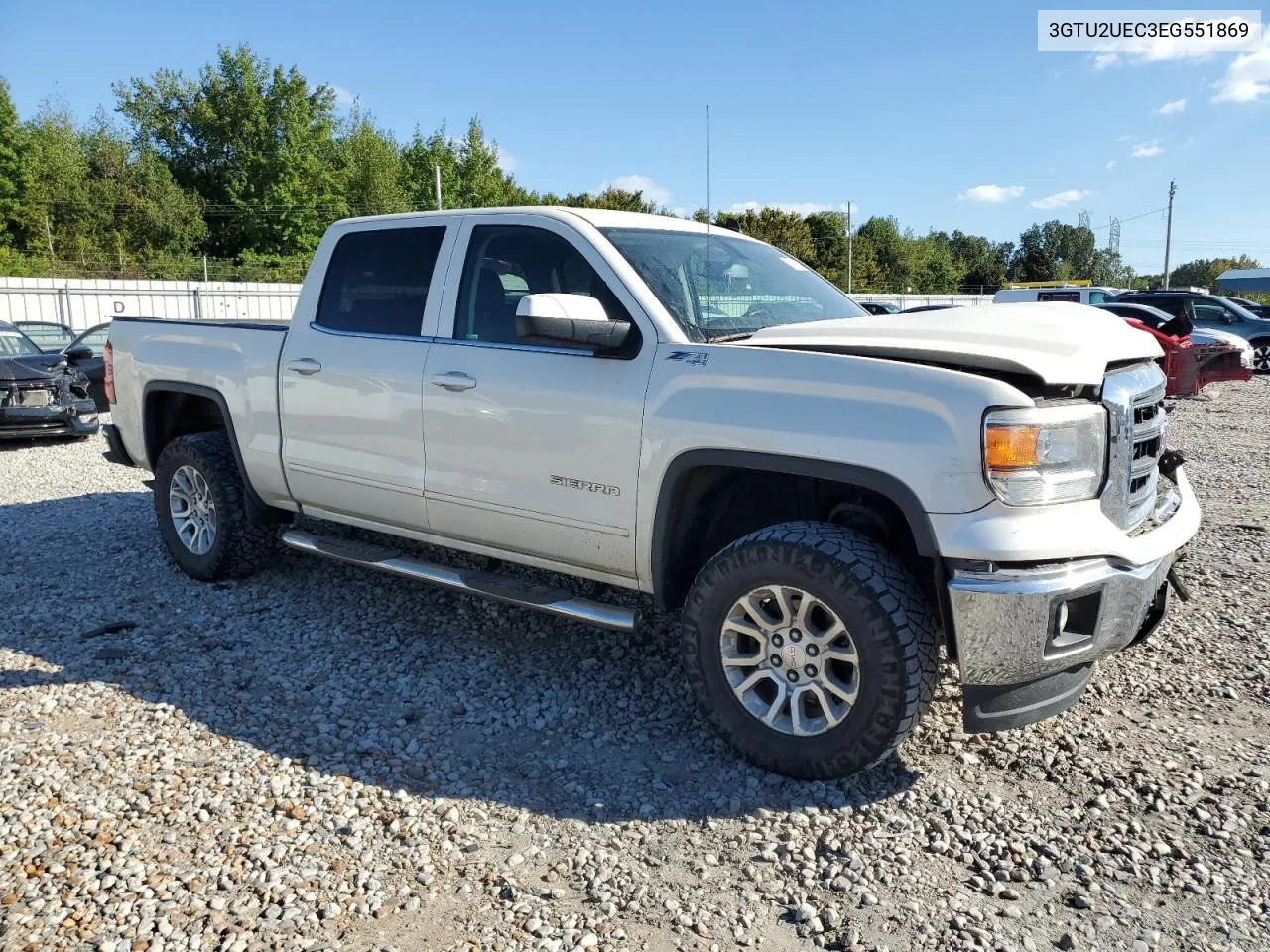 2014 GMC Sierra K1500 Sle VIN: 3GTU2UEC3EG551869 Lot: 74343804