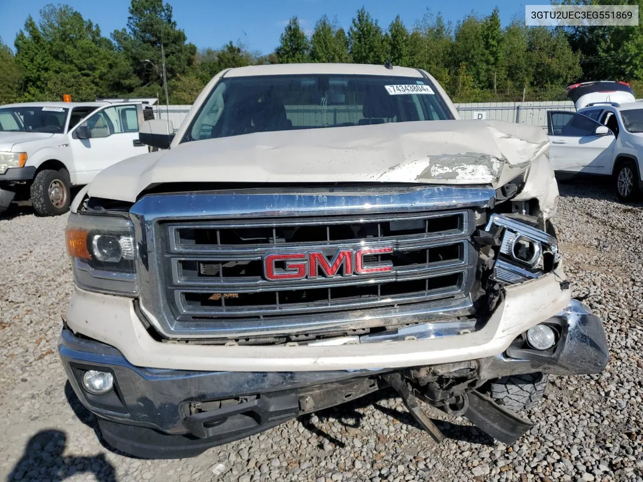 2014 GMC Sierra K1500 Sle VIN: 3GTU2UEC3EG551869 Lot: 74343804