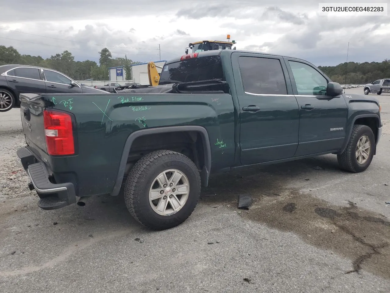 2014 GMC Sierra K1500 Sle VIN: 3GTU2UEC0EG482283 Lot: 74551384