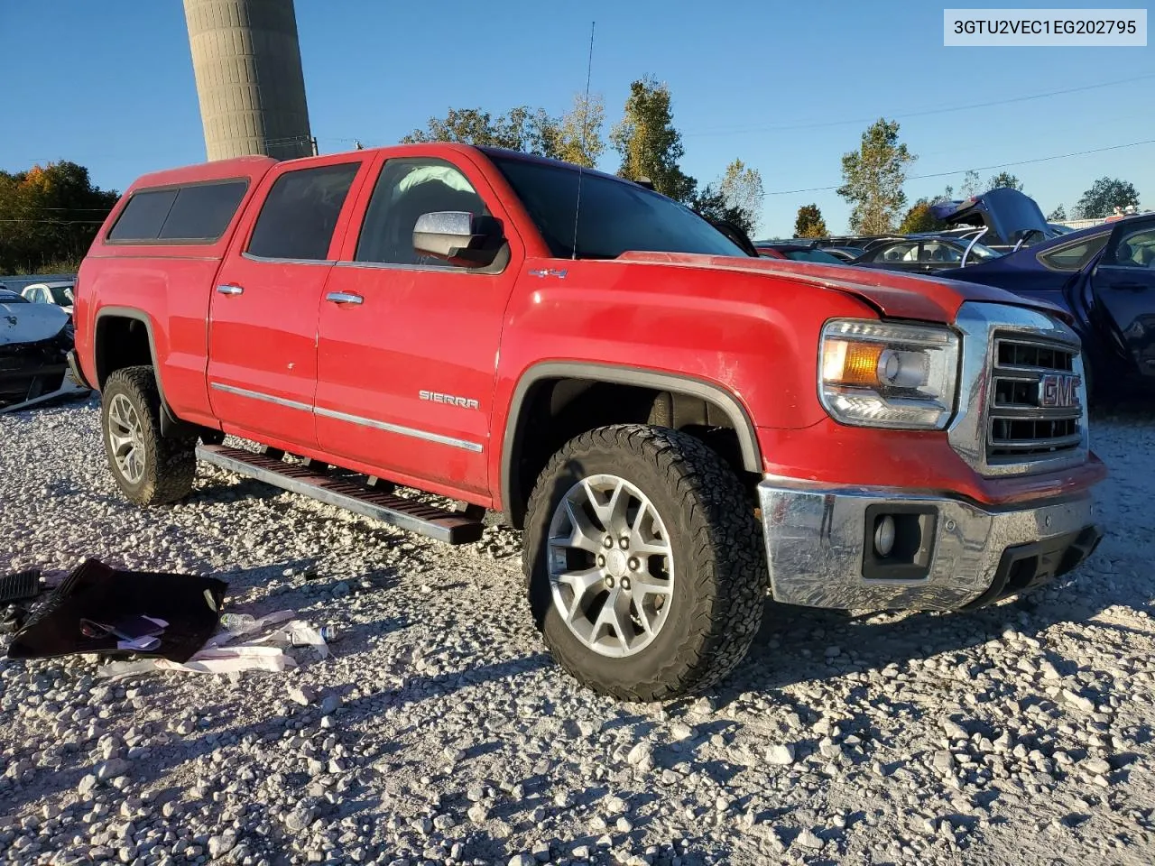 2014 GMC Sierra K1500 Slt VIN: 3GTU2VEC1EG202795 Lot: 74909214